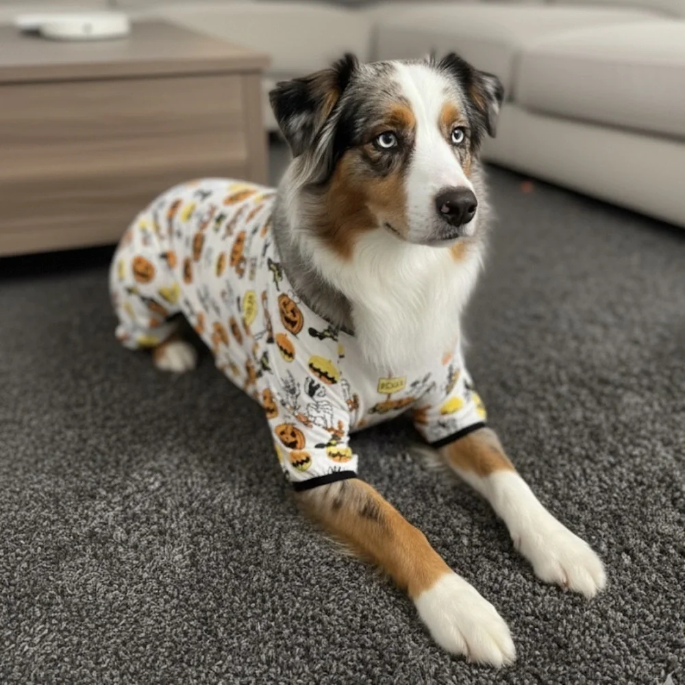 NWT Berkshire Snoopy Peanuts Halloween Pumpkin Dog Pajamas Soft Sz L
